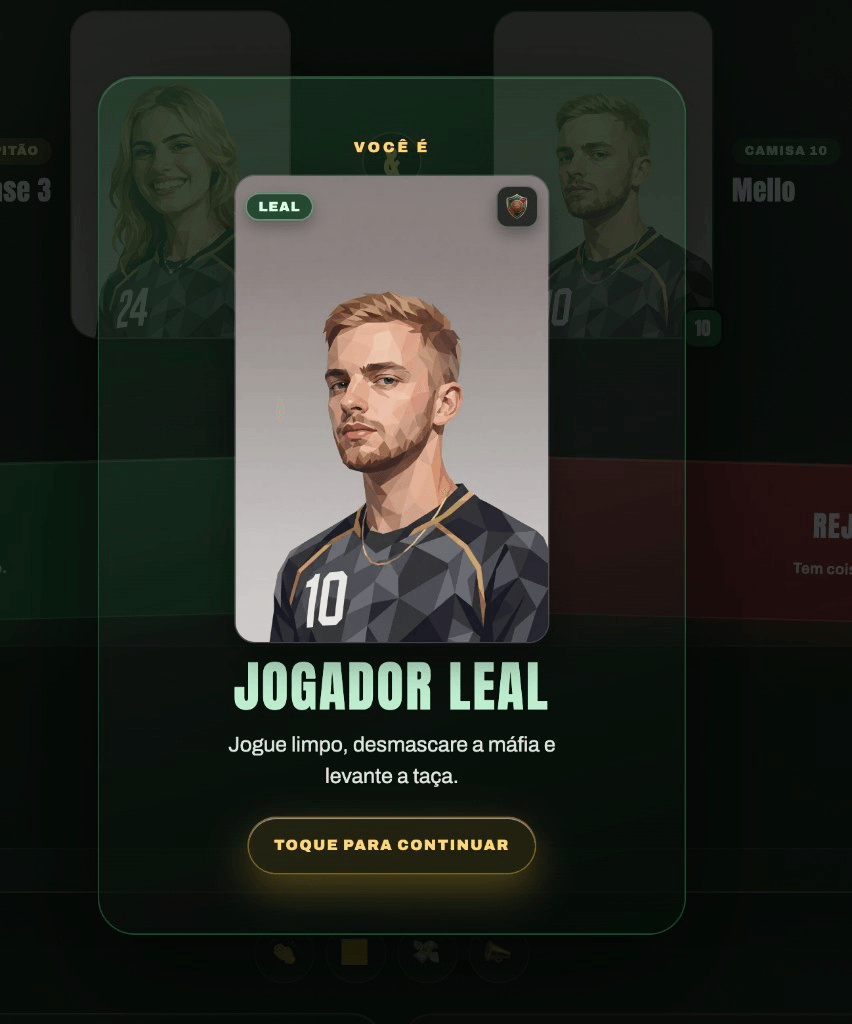 Mobile role reveal: Jogador Leal