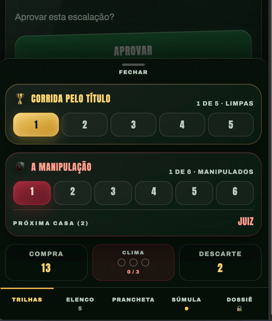 Mobile tracks: title race and manipulation