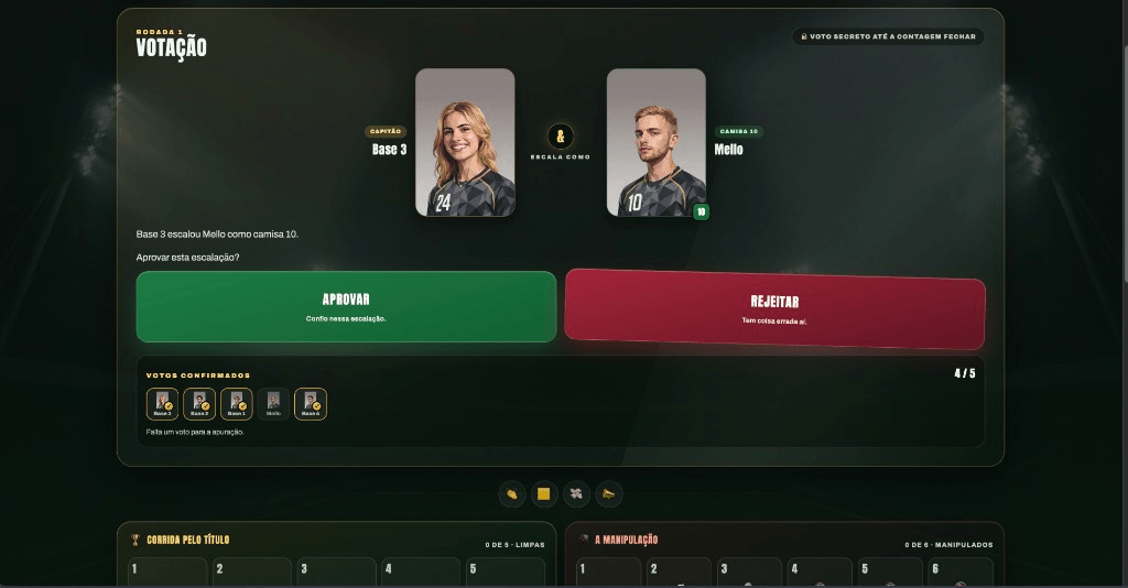 Desktop voting: approve or reject the lineup